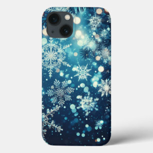Blue Snowflakes Weihnachten Case-Mate iPhone Hülle