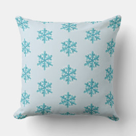 Blue Snowflakes Weihnachten / Wintertime Pillow Kissen