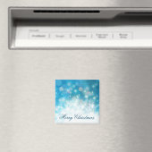 Blue Snowflakes Weihnachtsfeiertag | Magnet (In Situ (Geschirrspüler))