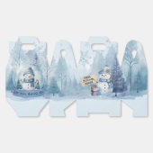 Blue Snowman Christmas Party Boxes Geschenkschachtel (Ungeklappt)