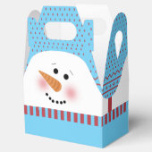 Blue Snowman Gable Box Geschenkschachtel (Geöffnet)
