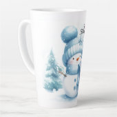 Blue Snowman Marshmallow World Milchtasse (Linke Ecke)