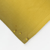 Blue Snowman on Gold Christmas Fleecedecke (Ecke)