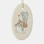 Blue Snowman Ornament (Rechts)