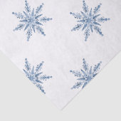 Blue Snowmen Christmas  Seidenpapier (Detail)