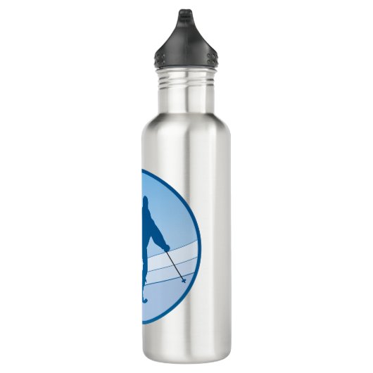 Blue Snowski Personalisiert Trinkflasche (Rechts)
