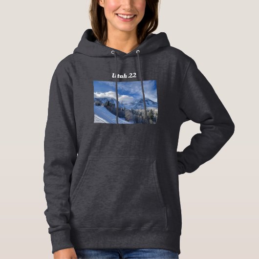 Blue Snowy Ridge Hoodie (Vorderseite)