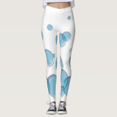 Blue Soap Bubbles Leggings (Vorderseite)