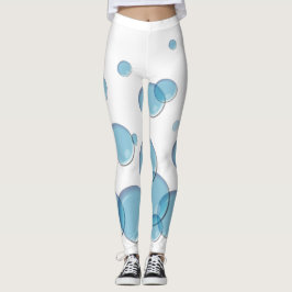 Blue Soap Bubbles Leggings