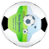 Blue Soccer Baby Dusche | Fußballball Fußball (Gedreht)