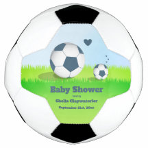Blue Soccer Baby Dusche | Fußballball