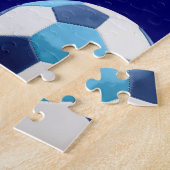 Blue Soccer Balls, Fußball-Grafik, Puzzle (Seite)