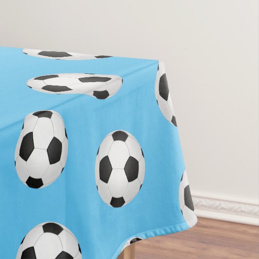 Blue Soccer Balls Kindergeburtstag Party Tableclou Tischdecke (Beispiel)