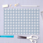 Blue Soccer Footballs Pattern Seidenpapier (Handwerk)