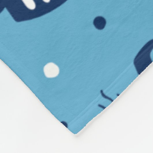 Blue Soccer Goalie Torhüter Spielername Fleecedecke (Ecke)