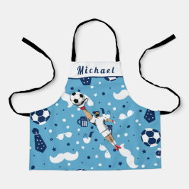 Blue Soccer Goalie Torhüter Spielername Schürze