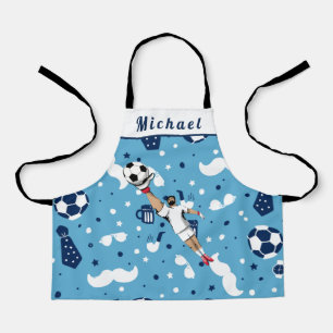 Blue Soccer Goalie Torhüter Spielername Schürze