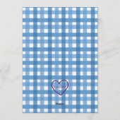 Blue Soccer Hat Trick, 3rd Birthday Einladung (Rückseite)