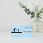 Blue Social calling card-Disc Golf Visitenkarte (Stehend Vorderseite)