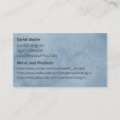 Blue Social calling card-whale Visitenkarte (Rückseite)
