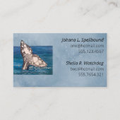 Blue Social calling card-whale Visitenkarte (Vorderseite)