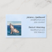 Blue Social calling card-whale Visitenkarte (Vorderseite)