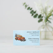 Blue Social introduction calling card-wrecker Visitenkarte (Stehend Vorderseite)