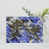 Blue Sodalite Dankeskarte (Stehend Vorderseite)