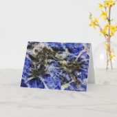 Blue Sodalite Karte (Gelbe Blume)