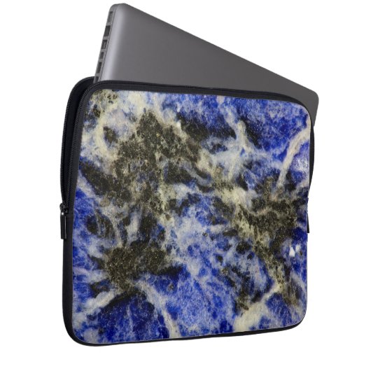 Blue Sodalite Laptopschutzhülle (Vorne Rechts)