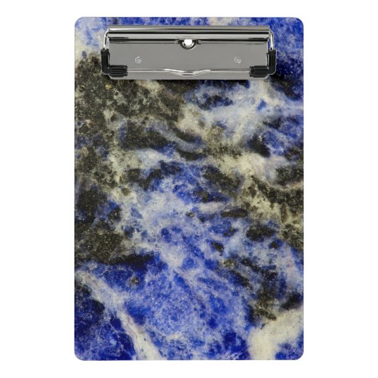 Blue Sodalite Mini Klemmbrett (Vorderseite)