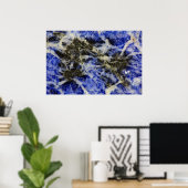 Blue Sodalite Poster (Heimbüro)