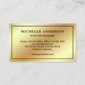 Blue Sofa Möbel Store Räume Designer Visitenkarte (Rückseite)