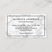 Blue Sofa Möbel Store Räume Designer Visitenkarte (Rückseite)