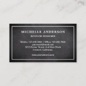 Blue Sofa Möbel Store Räume Designer Visitenkarte (Rückseite)