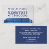 Blue Sofa, Removal Company Visitenkarte (Vorne/Hinten)