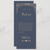 Blue Soft Vielen Dank für Ihre Tischkarten Menükarte (Vorne/Hinten)