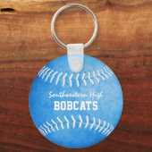 Blue Softball Schlüsselanhänger w player team masc (Vorderseite)