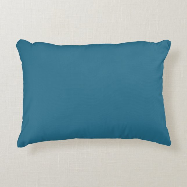 Blue Solid Color, Cushion Simple, Modern Dekokissen (Vorderseite)