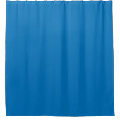 Blue Solid Duschvorhang (Vorderseite)