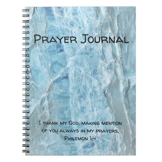 Blue Solid Rock Abstrakt Prayer Journal Notebook Notizblock (Vorderseite)