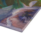 Blue Soliloquie Glas Cutting Board Schneidebrett (Ecke)