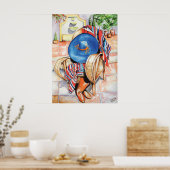 Blue Sombrero Poster (Küche)