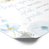 Blue Somebunny Rabbit Baby Dusche Mama Osa Bar Poster (Ecke)