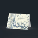 Blue Son & Son in Law Wedding Jubiläum Karte<br><div class="desc">Glückliche Hochzeitskarte für Sohn und Sohn im Jura mit hübschen Blüten der Blüten der Blumen und dem tief empfundenen Vers.</div>