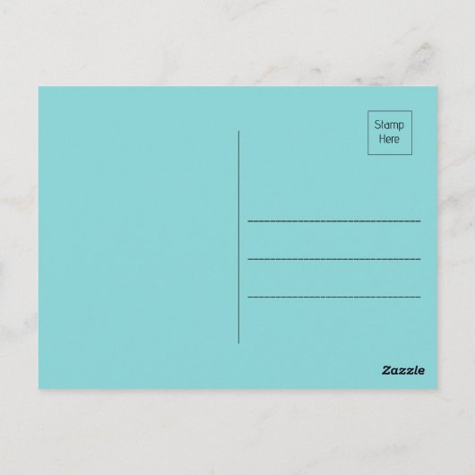 Blue Songbird auf der Zweigstelle des Golden Blätt Postkarte (Rückseite)