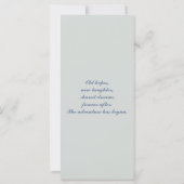 Blue Sophisticcountry Wedding Gefallen (Rückseite)