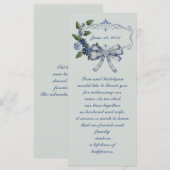 Blue Sophisticcountry Wedding Gefallen (Vorne/Hinten)