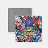 Blue Soul Rising by Gregory Gallery Magnet (Vorderseite/Rückseite)