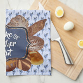 Blue Sourdough Brot Backen Personalisiert Geschirrtuch (Viertel Falte)